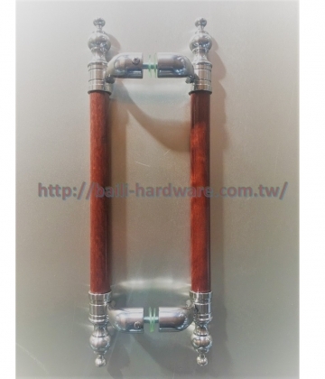 ST皇冠頭中花梨木把手32*600